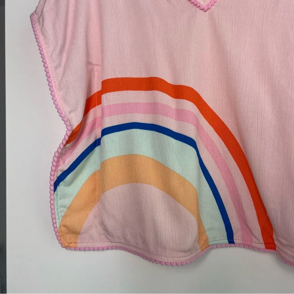 NWT Toddler Girls' Rainbow‎ Cover Up Dress - Cat & Jack™m Rainbow 12-18M